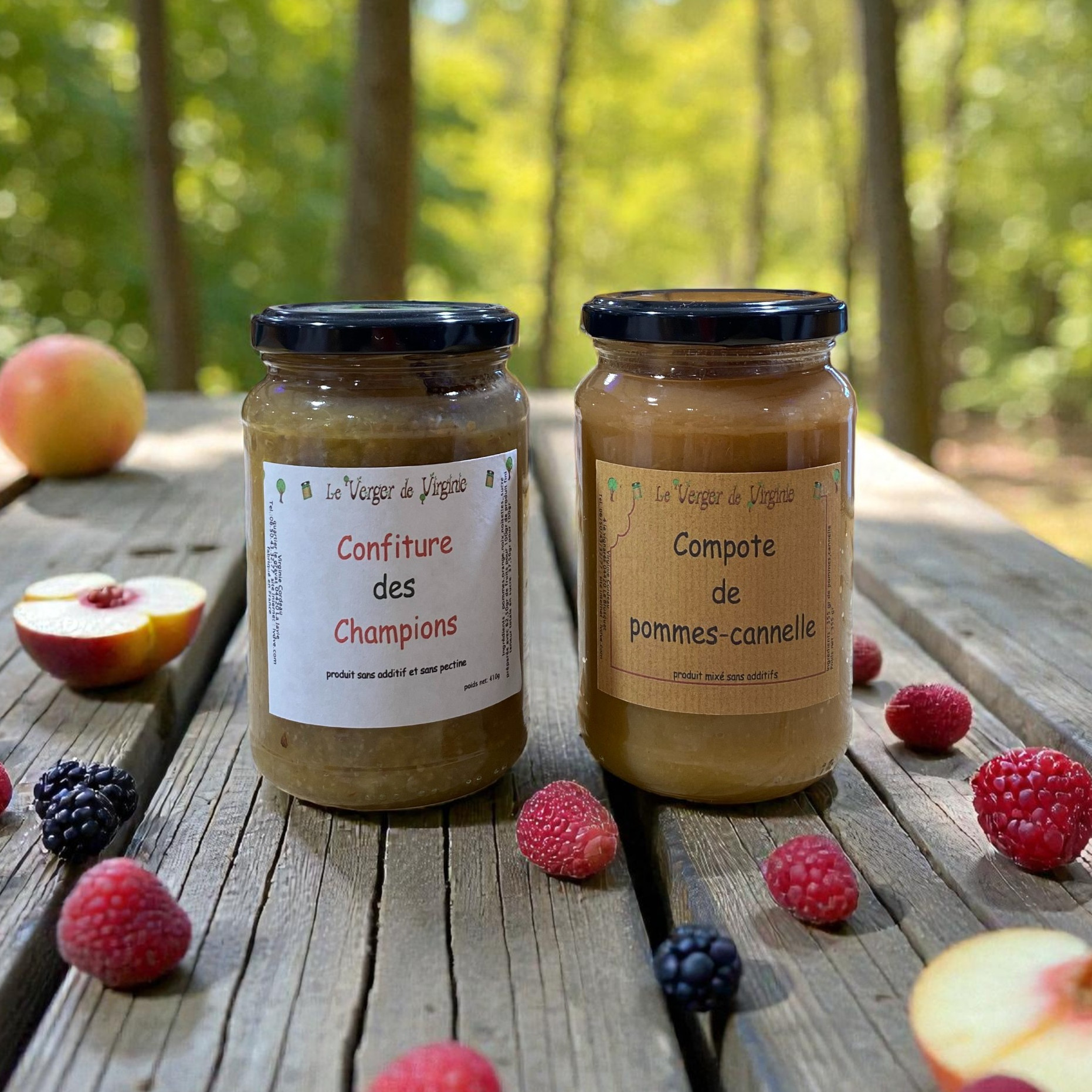 Confiture et compote en pots en verre artisanales et Proven&ccedil;ales - artisanat local